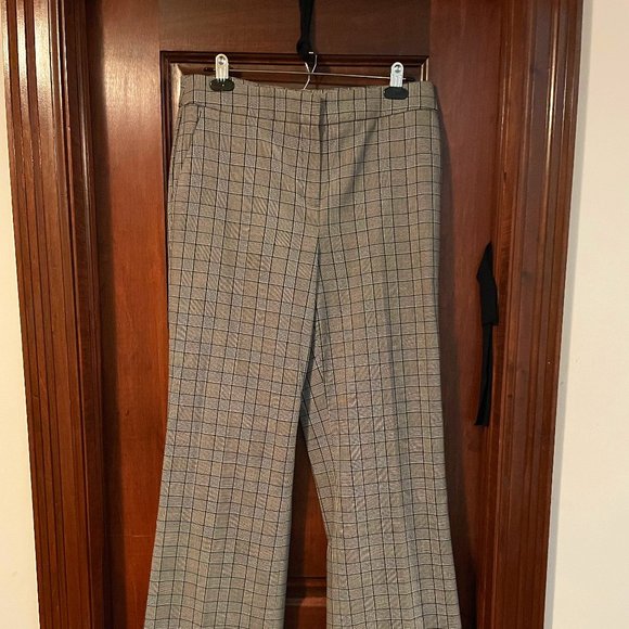 Nine West Check Straight-leg Dress Pants | Size 8 - Picture 1 of 4